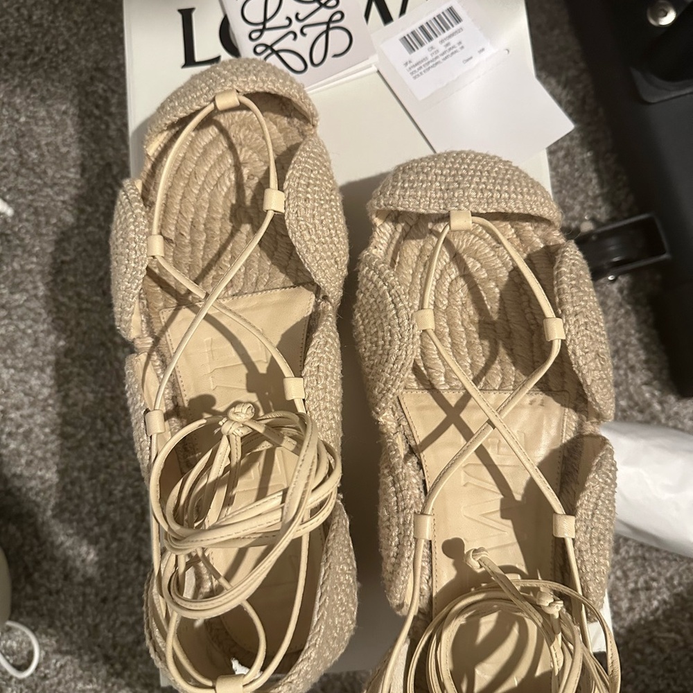 Loewe Women's Natural Espadrille Flats